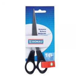 Olló 16cm fekete Donau (8912754)