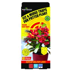 Weitech ragasztós gyümölcslégycsapda, cserepes növényekhez 2 db/csomag (WK8004)