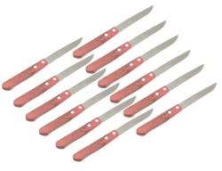 Steak kés készlet 12 db, fanyelű (15806)