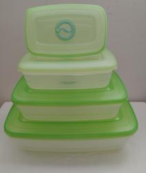 Microbox garnitúra 4db-os, dátumjelzős tetővel zöld (1592)