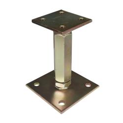 Oszloptalp lecsav. szintezős 70x70/100x100mm H150-190 mm M20 s. horg. (3217618)