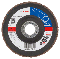 Bosch X551 Zirkon legyezőtárcsa o 125 mm, o 22.23 mm, P40