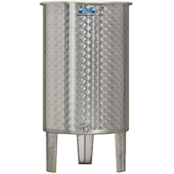 Inox 200 l-es bortartály, úszófedeles, paraffinos, 1 csappal (Zottel) (10476)