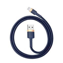Baseus Cafule USB Lightning adat- és töltőkábel, 1.5A, 2m, sötétkék (CALKLF-CV3)