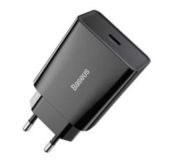 Baseus SPEED MINI hálózati töltő Type-C aljzat (20W, PD gyorstöltő) FEKETECCFS-SN01