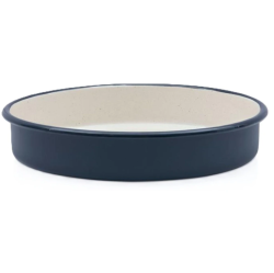 Metalac Classic zománcozott kerek tepsi 30 cm, 4 L, tengerészkék (355974)