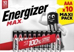 Energizer Max mikroelem AAA 10db/csomag (NZAX6O21)