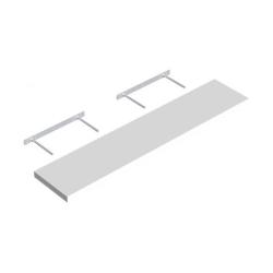 Velano Lebegőpolc 118 x 23,5 cm fehér (3451113)