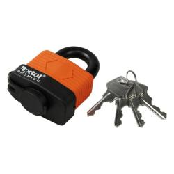 Extol Premium lakat, laminált, vízálló, 4 db kulcs; 50mm,kengyelszárátmérő:11/14mm (8857550)