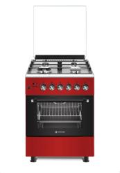 NOVACOOK Exclusive Line 60 kombinált tűzhely 60x60 meggypiros (F6TS40EG-R)