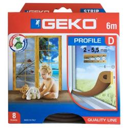 GEKO Tömítőprofil öntapadós gumi   6m 