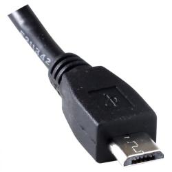 Home microUSB töltőkábel, 1 méter, fekete (USB A/MICRO-1)