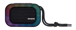 Aiwa BST-130TN Bluetooth hangszóró RGB világítással, titán-fekete (15405)