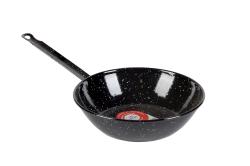 Garcima 22 cm-es zománcozott nyeles mély serpenyő, szeletsütő