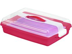 Curver parti kínálótál átlátszó/bordó (172568)