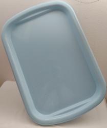 Csúszásgátlós kék műanyagtálca  32,5 x 48 cm (428)