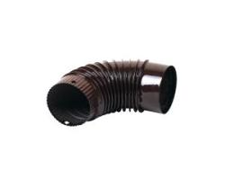 Füstcső könyök barna fi 120 mm (13662)
