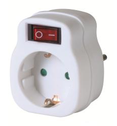 Home hálózati aljzat, kapcsolós (NVK 1/WH)