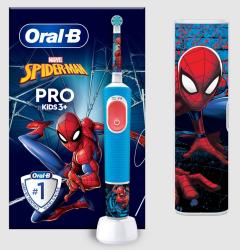 Oral-B D103 Vitality Pro Kids 3+ elektromos gyerek fogkefe, Spiderman + útitok (10PO010413)