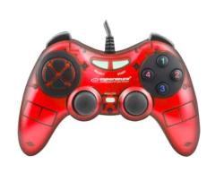 Esperanza Fighter EGG105R gamepad PC USB, piros