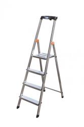 Krause Monto Safety állólétra 4 lépcsőfokos (126320)