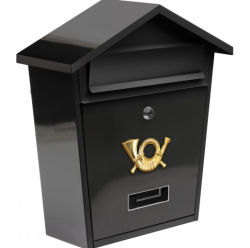 Vorel postaláda 380x320x105, fekete (TOY-78580)