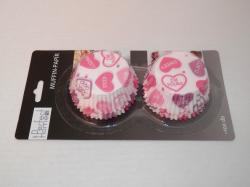 Muffinpapír szivecskés 100 db, nagy (72101-5)