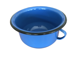 Bonyhádi zománcozott éjjeli edény 25 cm kék