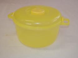 Microfőző műanyagedény  2,5 l sárga (1304)