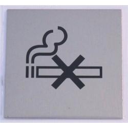 Tábla alumínium öntapadó 60x60mm nem dohányzó szimbólum (3427175)
