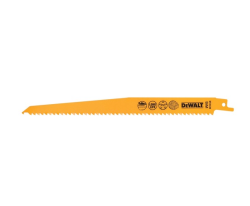 Dewalt orrfűrészlap kemény műanyaghoz és fához, 22,8cm 5db (DT2349-QZ)