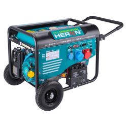 Heron PB-gáz és benzimotoros áramfejlesztő 8000 VA, távirányítható (8896327)