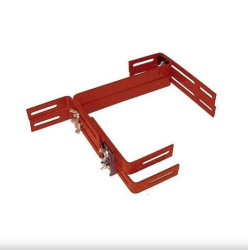 Balkonláda tartó állítható, fém, terrakotta (419991)