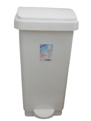 Pedálos szeméttartó 50L-es 27 x 30 x 60 cm- Fehér (528 fehér)