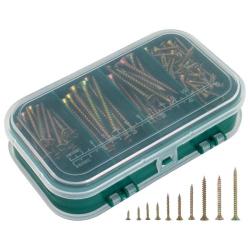 Extol forgácslapcsavar klt., 310db; 10 méret 2,7×10 mm -- 4,8×60 mm között (1440)