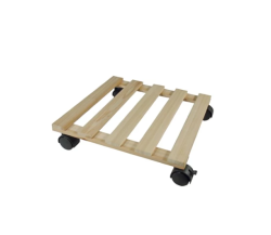 NATURE görgős virágtalp fából 8cm x 35cm x 35cm (6070232)