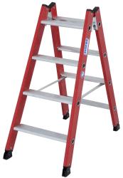 Krause Stabilo műanyag lépcsőfokos két oldalon járható létra, 2x4 (815408)
