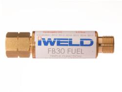 Iweld FB30 visszavágás-gátló patron reduktorra, égőgázhoz G3/8 LH