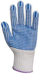 EP textilkesztyű csúszás ellen, kék pöttyös 10-es (GAN4376)