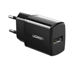 Ugreen hálózati töltő USB aljzat (10.5W, gyorstöltő) FEKETE