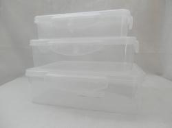 Csatos ételdoboz szett 3 db-os (580CS)