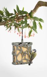 ANNA madáretető, szürke négyzet alakú (A003)