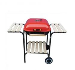 Landmann faszenes fedeles grillkocsi piros (0518)