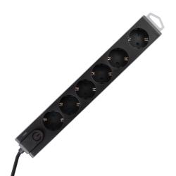 Home túlfeszültségvédett hálózati elosztó (NVT 6K-3/BK)