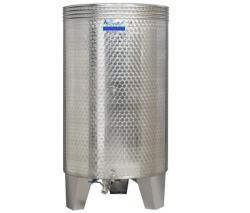 Inox 380 l-es bortartály, úszófedeles, paraffinos, 2 csappal (Zottel) (10485)