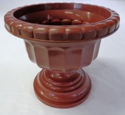 Görög váza, 30 cm, barna műanyag (286)