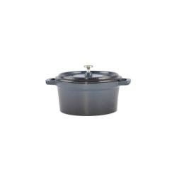 Perfect Home Zománcozott öntöttvas lábas mini 14 cm Acélkék (28110)