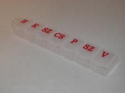 Gyógyszertartó műanyag (1070)