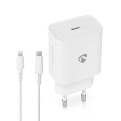 Nedis fali töltő, gyors töltés, 20W, USB-C (WCPDL20W112WT)
