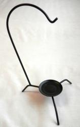 Asztali tálaló bográcsállvány, fekete